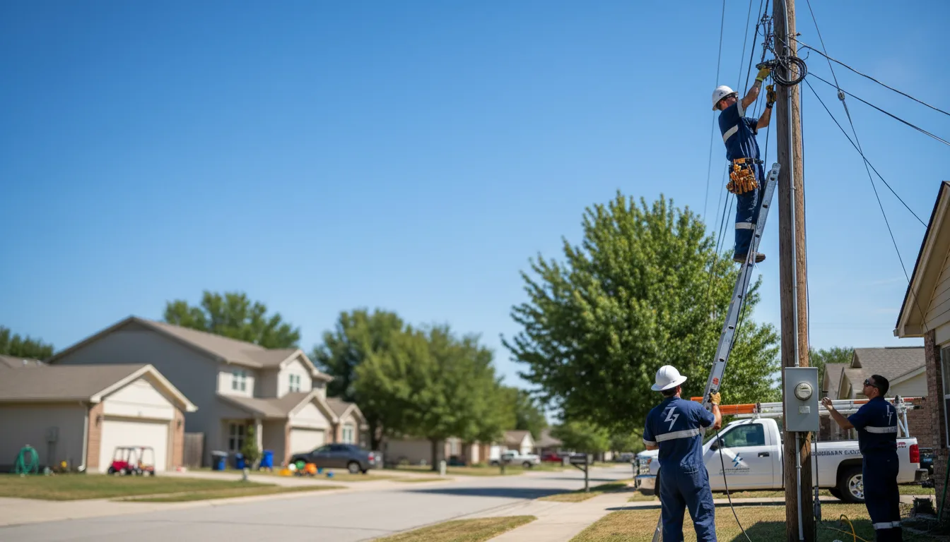 Residential electrician providing installation services in Masury, OH